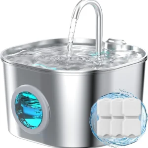 Stainless Steel Pet Water Fountain: